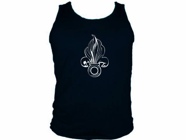 French legion emblem fleur de lis mens sleeveless shirt