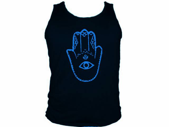 Hamsa hand Khamsa against evil eye cheap mens muscle tank top