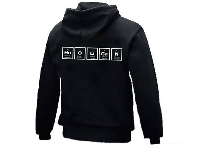 Gifts for Geeks Hooligan Mendeleev periodic table hoodie