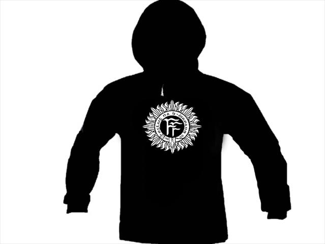 Irish army emblem silk printed pullover sweat hooded sweatshirt