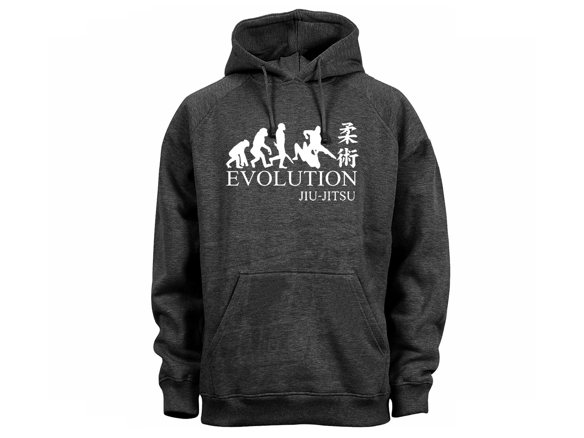 Evolution Jiu Jitsu Japanese martial arts gray pullover hoodie