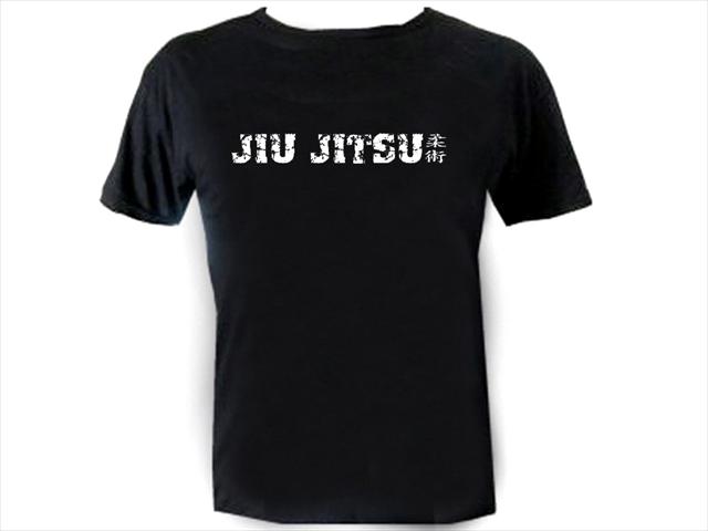 Jiu jitsu jujitsu distressed print silk printed t-shirt