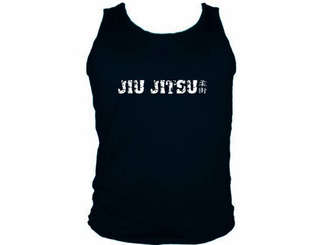 Jiu jitsu jijitsu cheap mens muscle sleeveless tank shirt 2XL