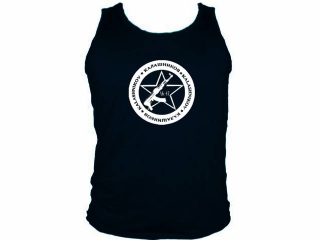 Kalashnikov Kalashnikow AK-47 mens muscle tank shirt