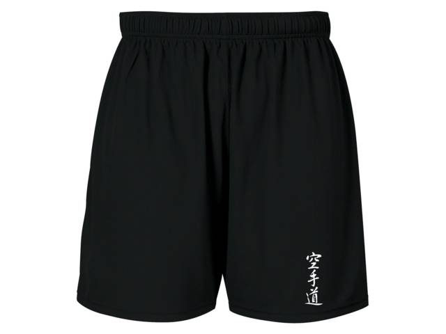 Karate-kanji martial art sweat proof polyester shorts