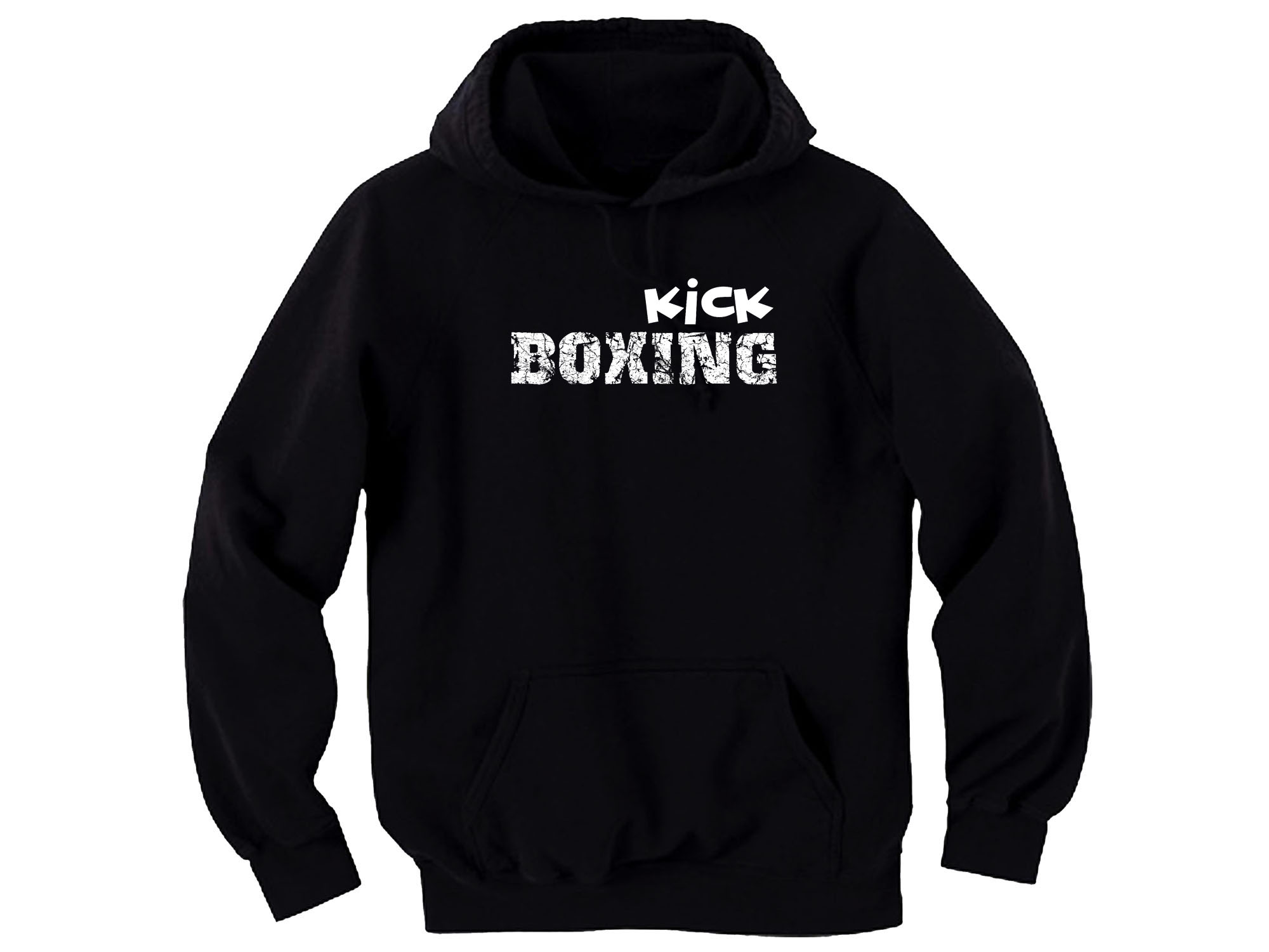Kickboxing Box distressed print sweat customized graphic hoodie