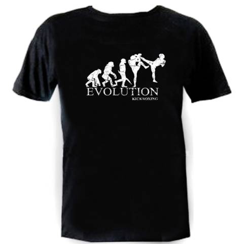 Evolution kickboxing distressed print customized t-shirt