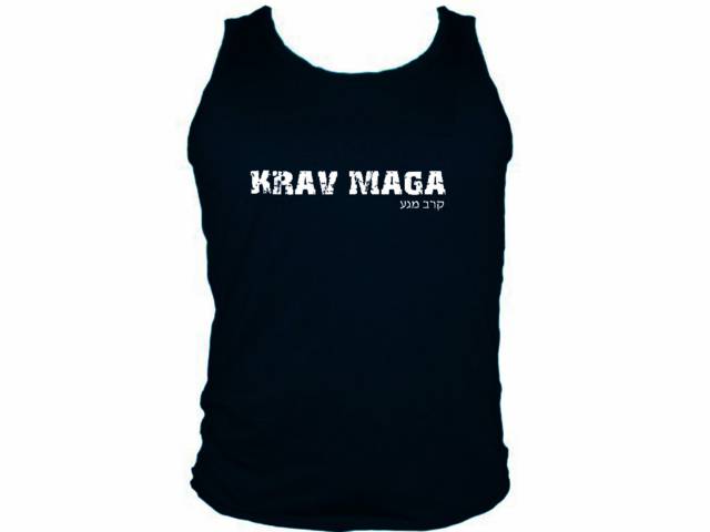 Krav maga grunge look muscle tank top 2