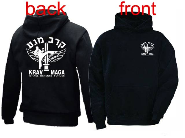 Krav Maga emblem back & front print hoodie 3