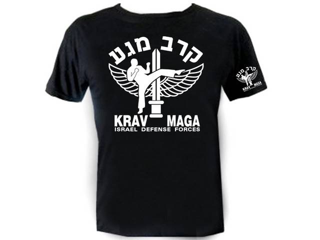 Krav maga sleeve & front print te shirt