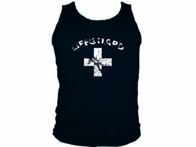 Lifeguard life guard cheap grunge look muscle sleeveless shirt