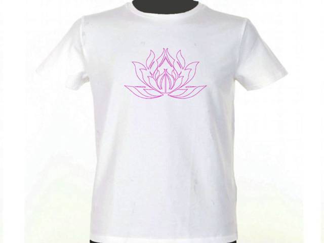 Yoga symbolism Lotus flower white t-shirt