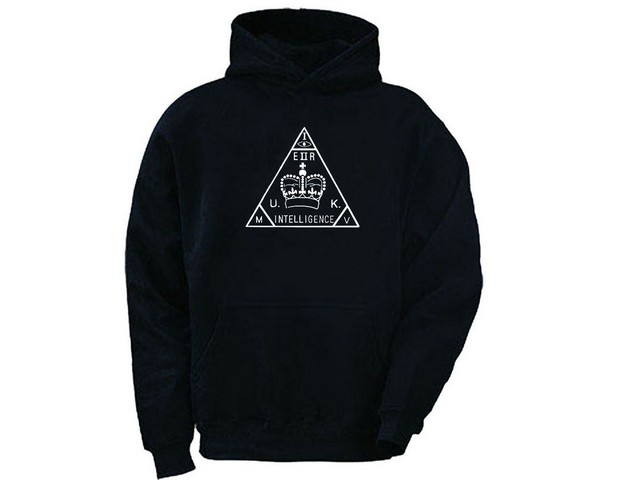 UK Secret Intelligence Service MI6 MI 6 & MI5 vintage logo hoodie