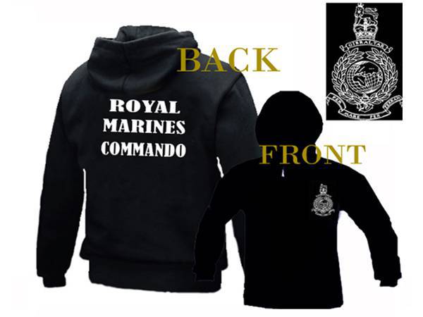 Royal marines british commando custom made sweat hoodie