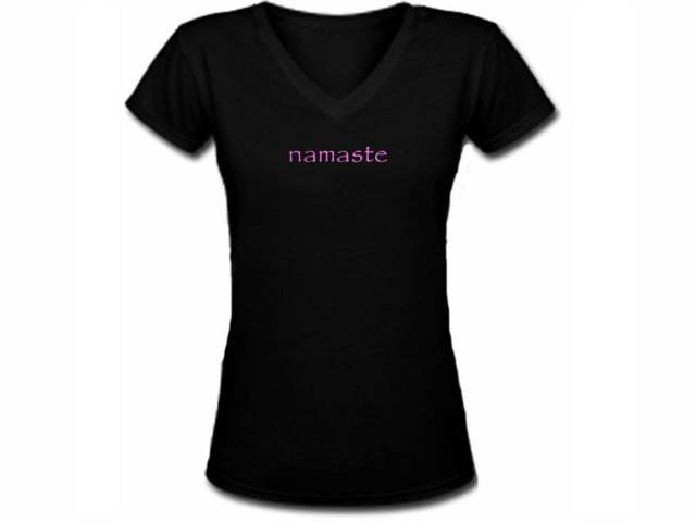 Yoga terms namaste women t-shirt