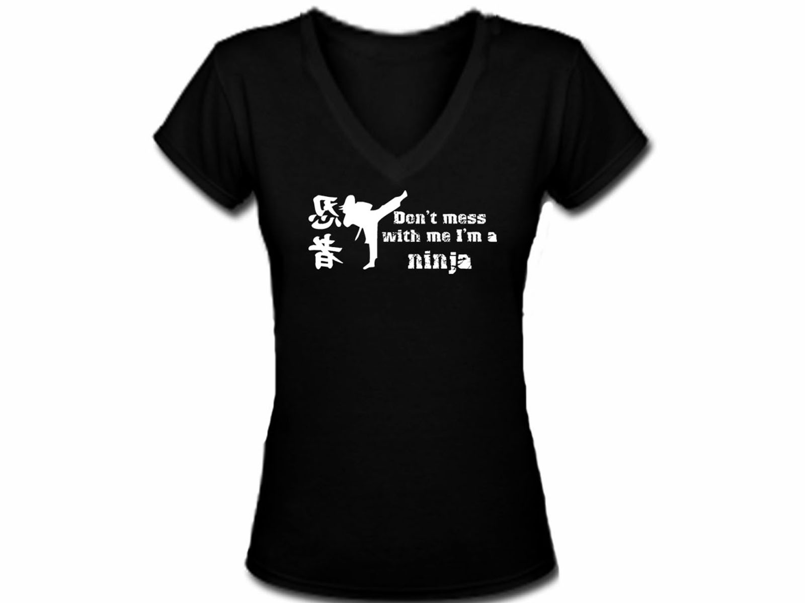 Don't mess w me I'm a Ninja funny women t-shirt