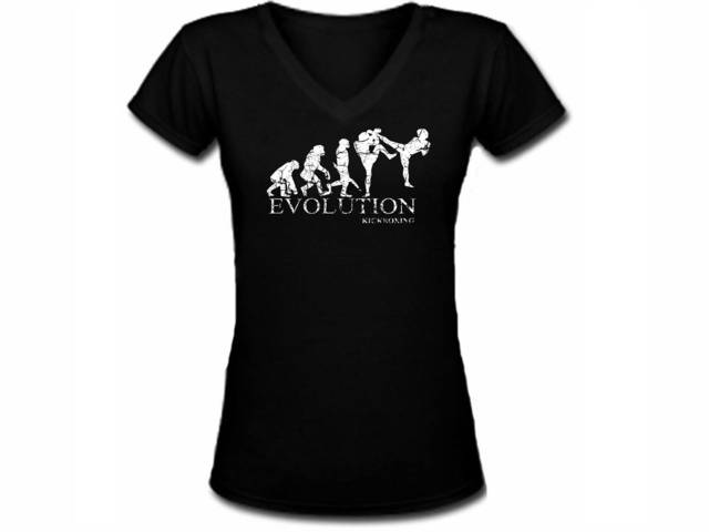 Evolution kickboxing distressed print women t-shirt