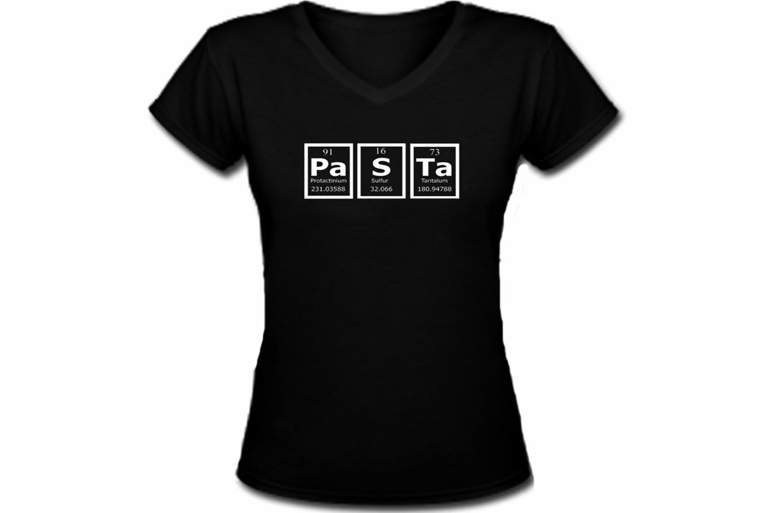 Pasta-mendeleev periodic table of elements women nerdy t shirt