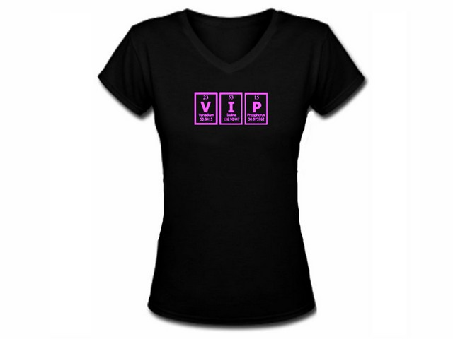 VIP - very important person -Mendeleyev  table women geeks te shirt