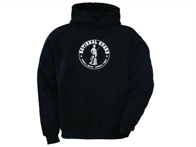 US National guard silk printed sweat hoodie