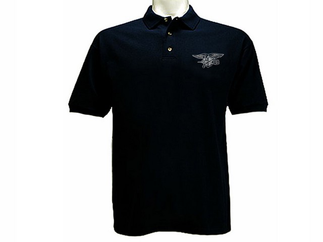US special forces navy seals emblem polo style t-shirt