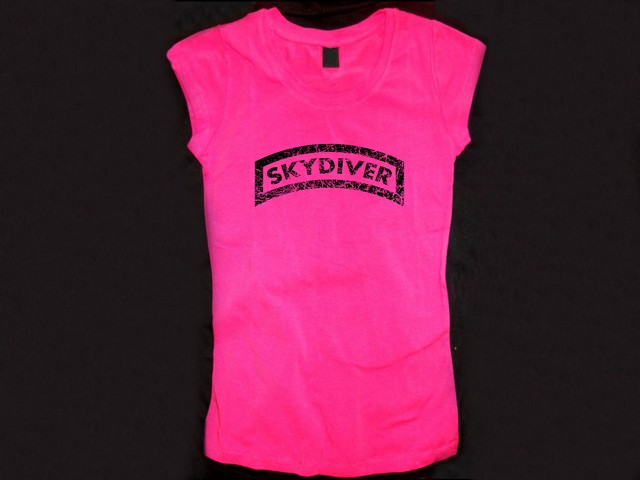 Skydiver freefall parachutist skydiving women shirt