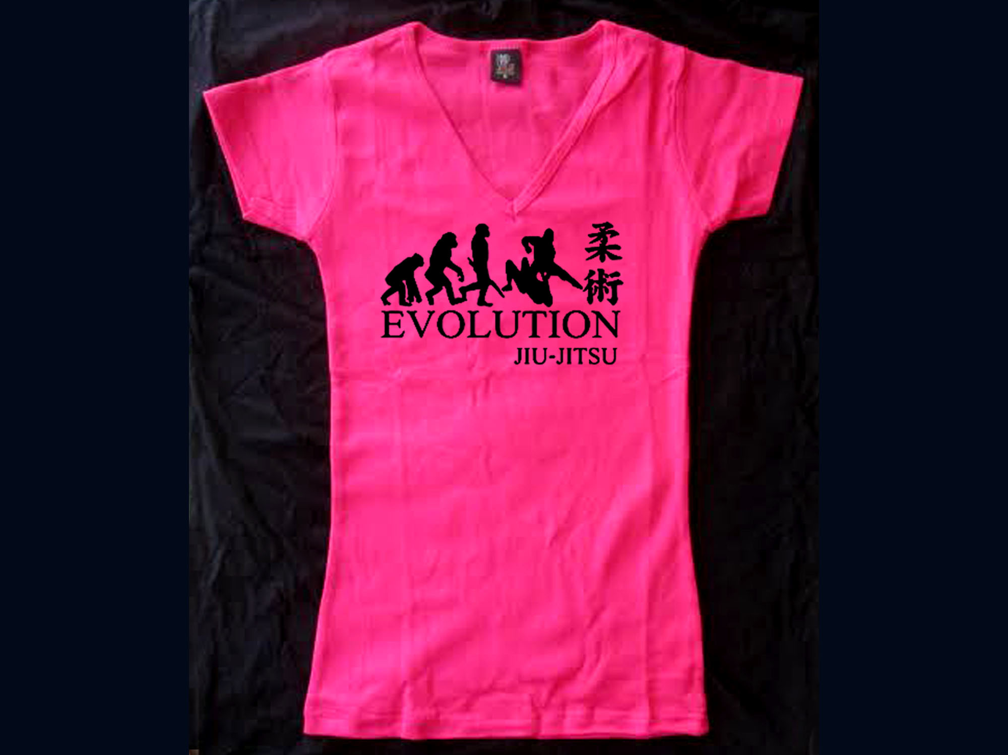 jiu jitsu evolution women pink fitted t-shirt