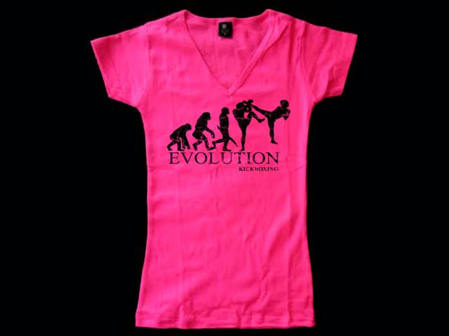 Evolution kickboxing distressed print women t-shirt 2