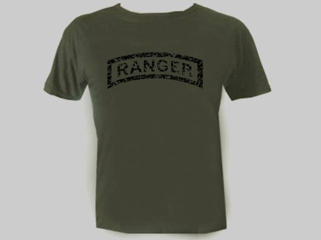 US army special forces rangers military grunge look tee shirt