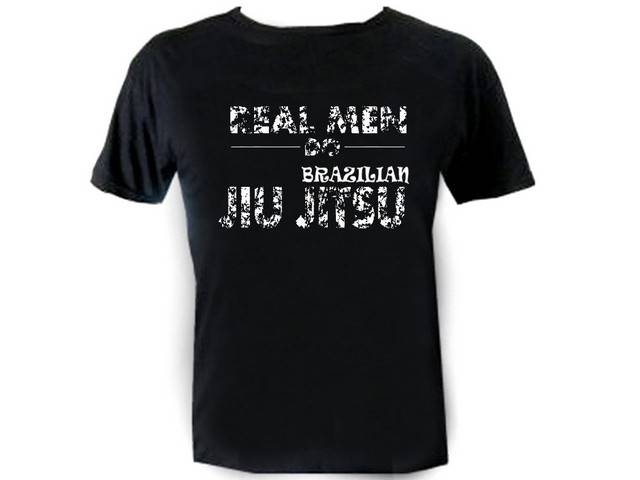 Real men do Brazilian jiu jitsu cheap t shirt