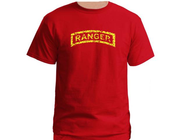 US elite unit commando rangers red t shirt