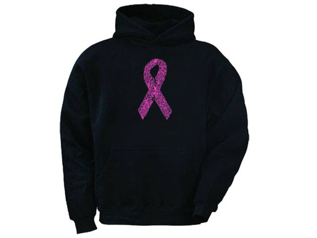 Awareness ribbon white pink,green,purple,orange colors hoody