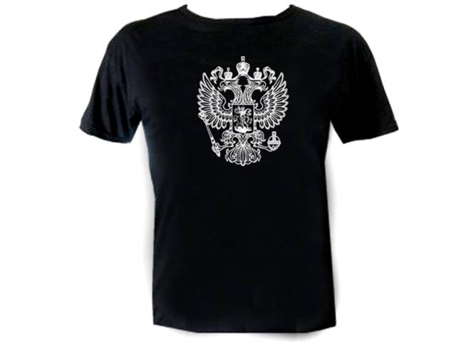 Russian coat of arms two headed eagle graphic te shirt