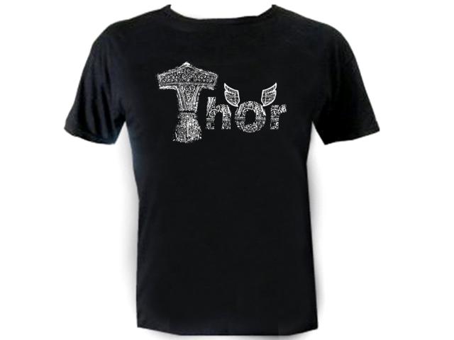 Norse mythology Mjlnir Thor hammer graphic unique tee shirt