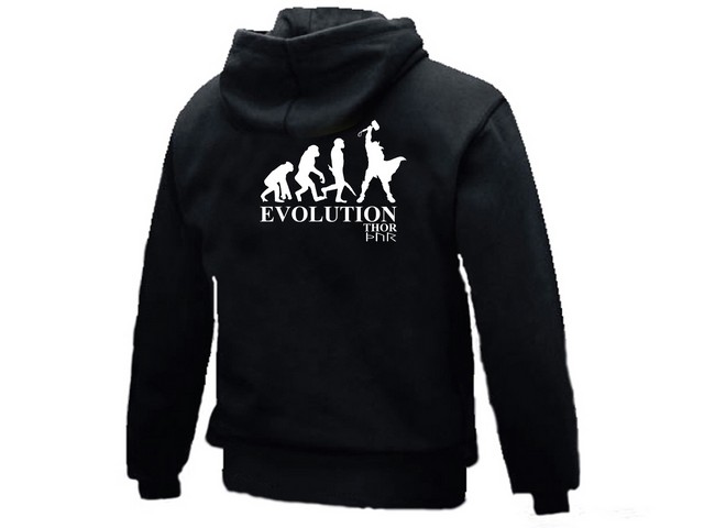 Norse mythology -Thor hammer evolution vikings hoodie