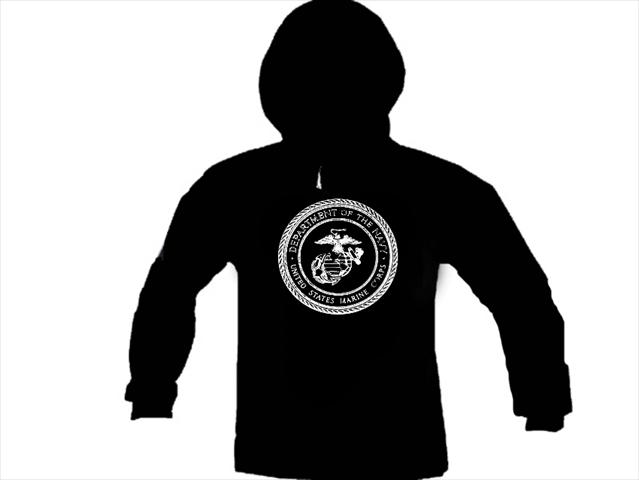 US army marine corps USMC graphic pullover hoodie