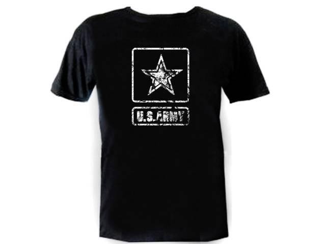 US army emblem distressed look military t shirt
