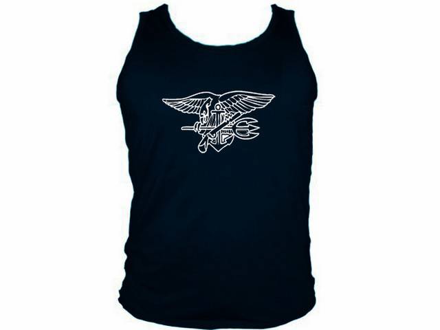 US navy seals military muscle sleeveless tank top