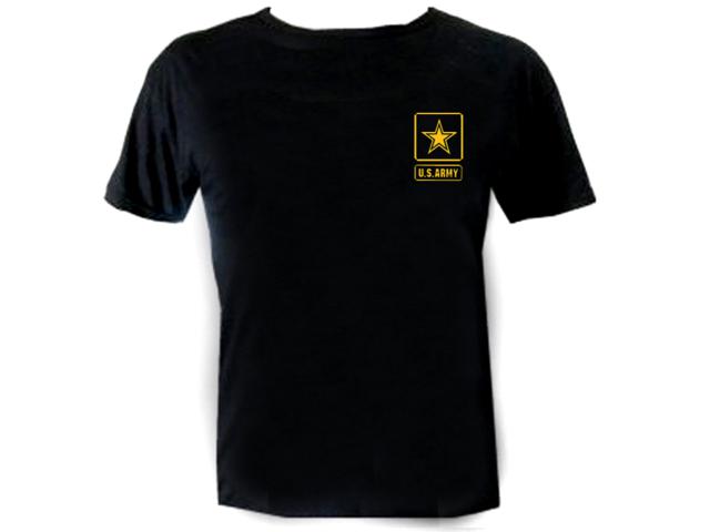 US army emblem silk printed tee shirt