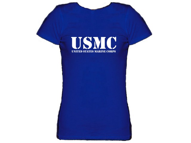 US army marine corps USMC women customized t-shirt