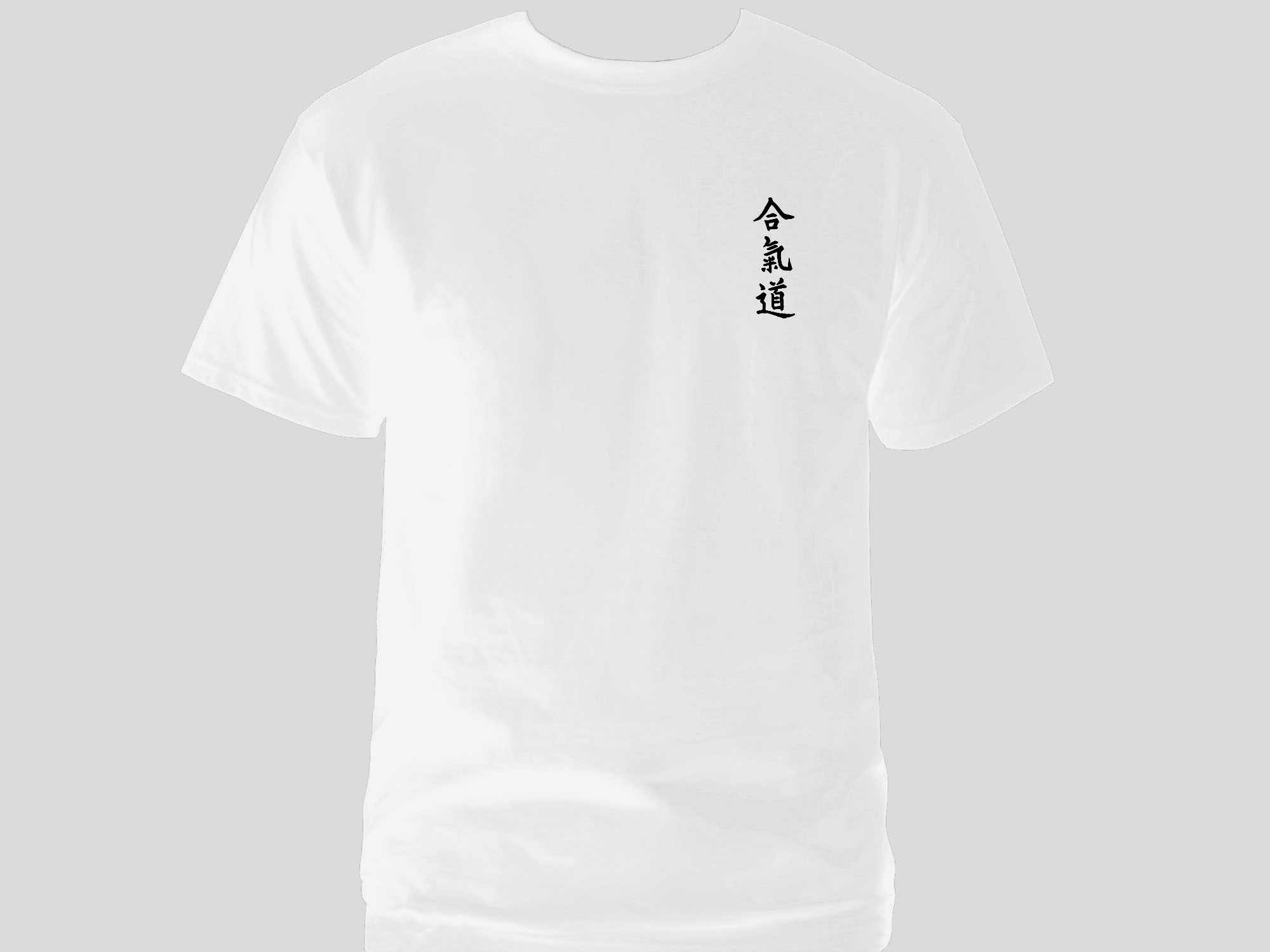 Aikido martial arts white t-shirt 3