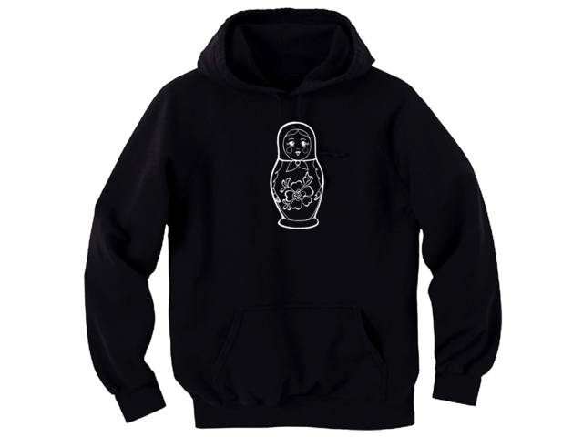 Babushka Matryoshka Russian nesting doll folk hoodie