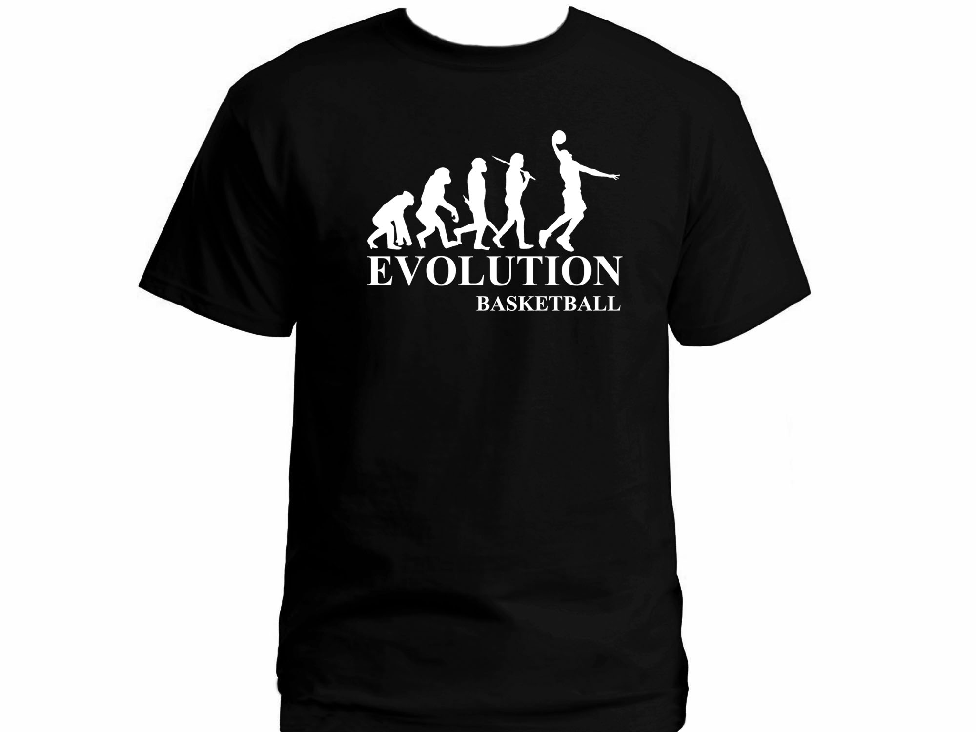 Basketball evolution funny evolve t-shirt