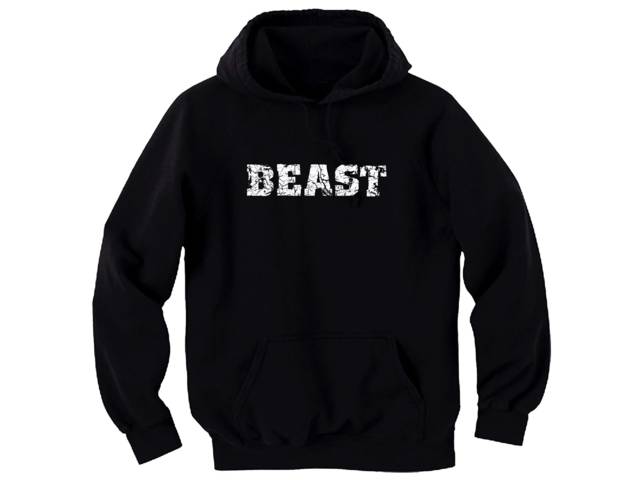 Beast distressed look hoodie