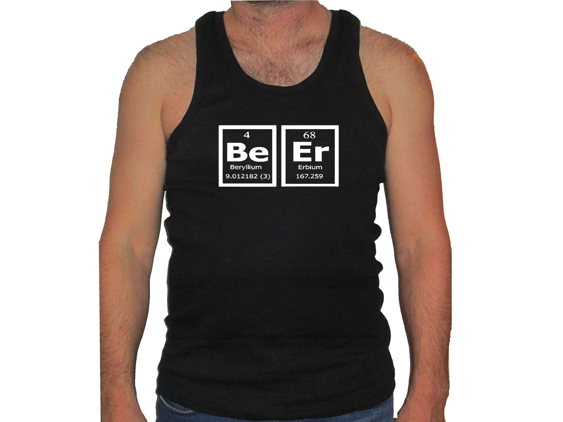 Beer periodic table funny drinking tank top