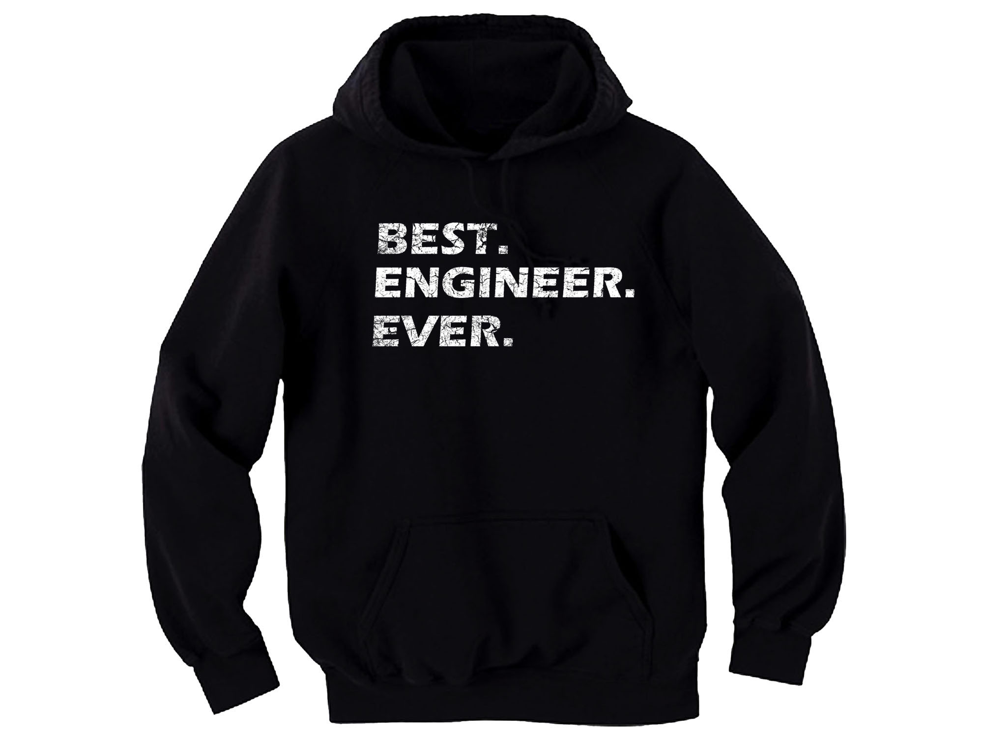 Best engineer ever distressed print hoodie coworker,father,friend gift