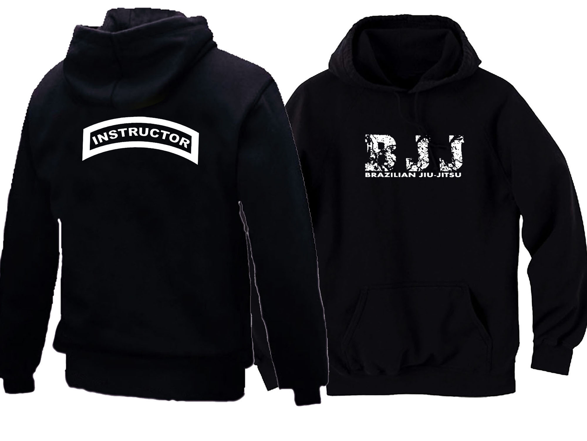 BJJ Brazilian Jiu Jitsu Instructor grunge look sweat hoodie