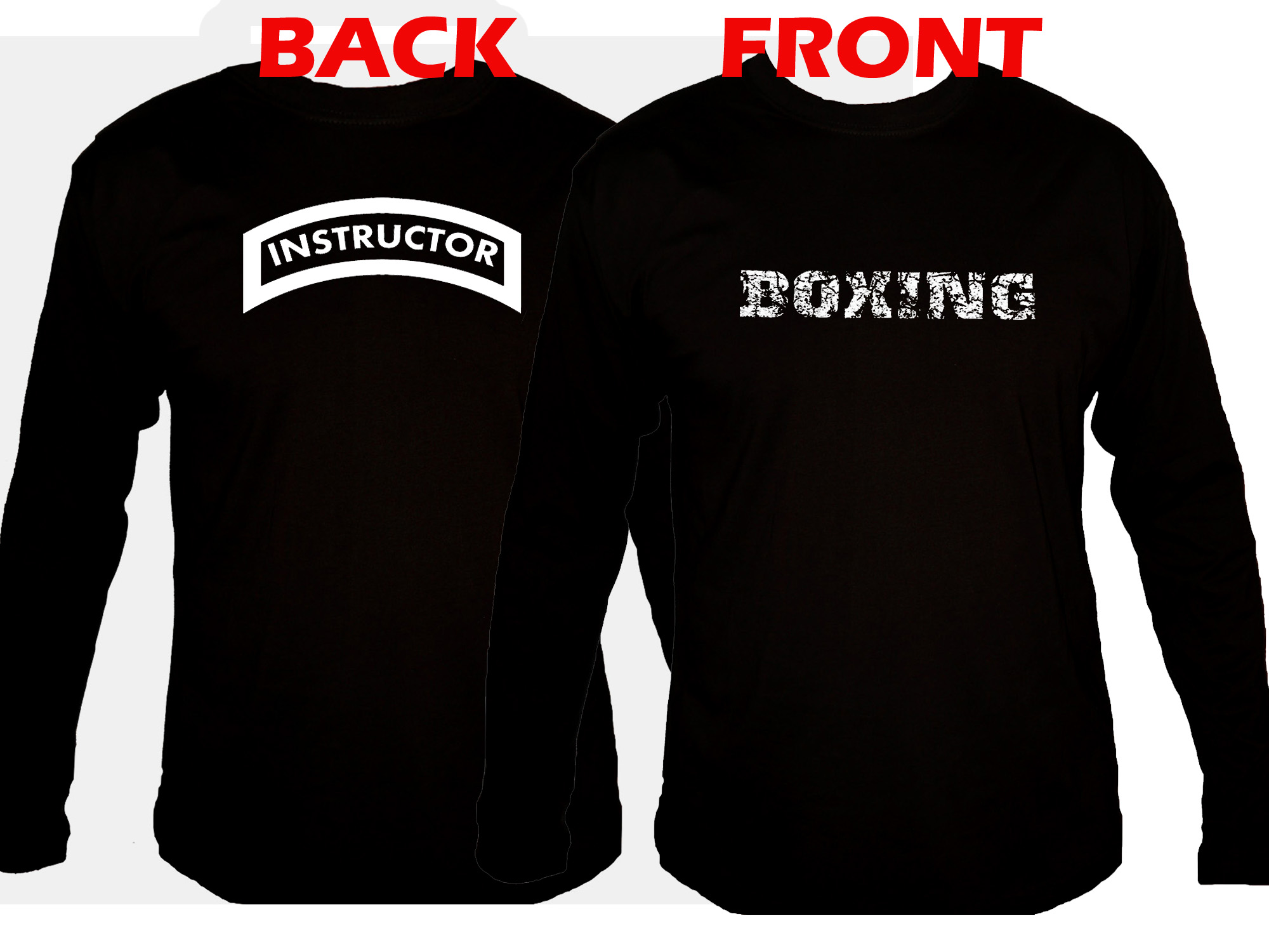 Boxing Instructor sleeved graphic t-shirt