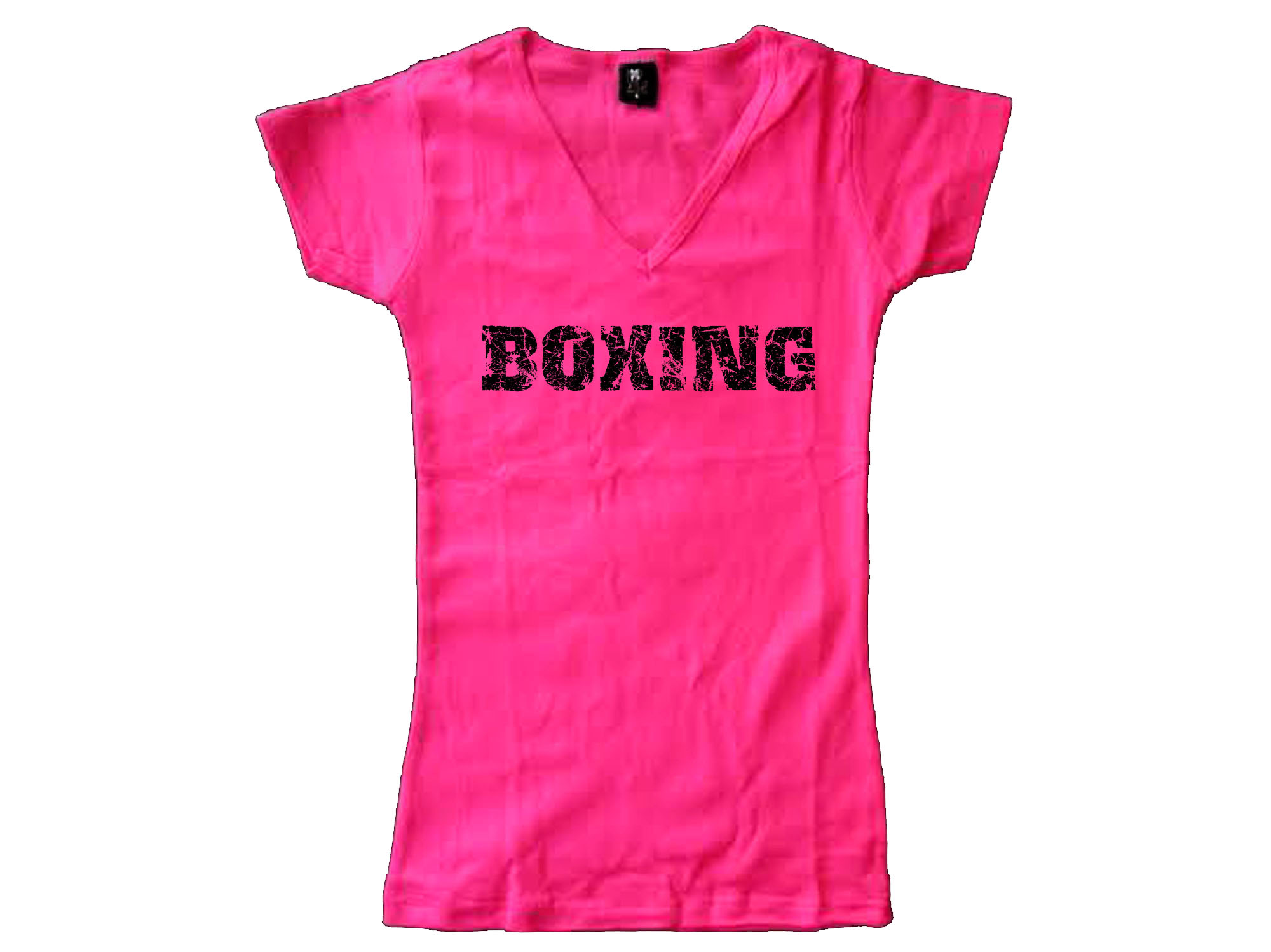 Boxing distressed print women t-shirt