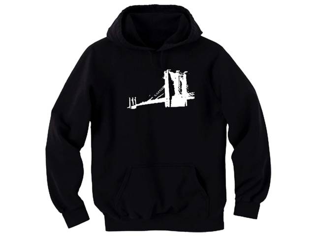 Brooklyn bridge New York landmark hooded sweatshirt